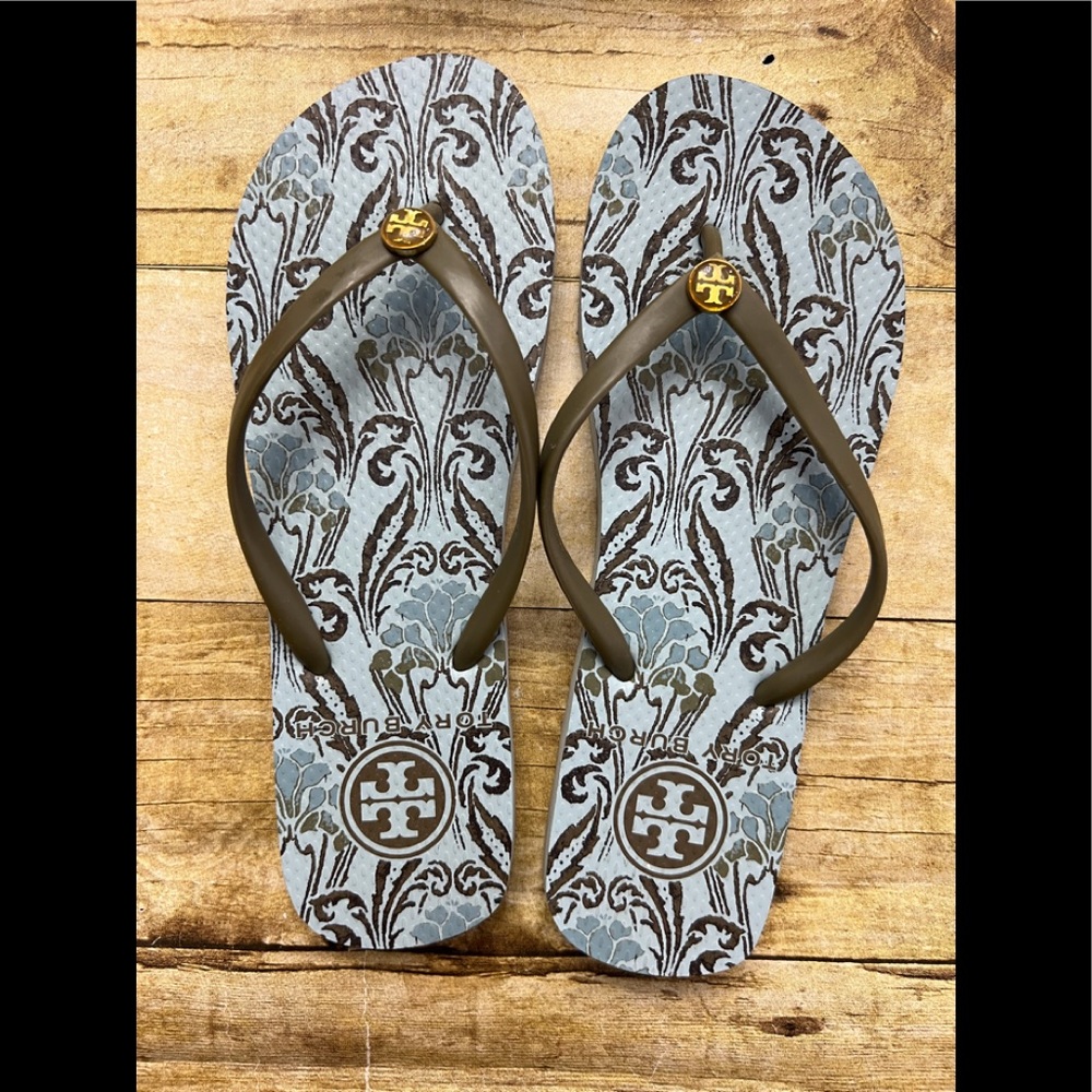 Tory Burch flip flops, size 7